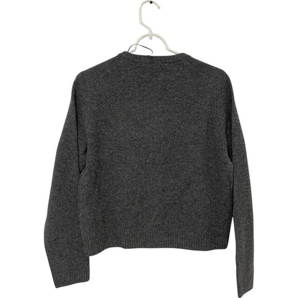 Zara Womens Sweater Size M Gray Cardigan Knit 100 Wool Long Sleeve 2893/102 NWOT - Picture 5 of 12